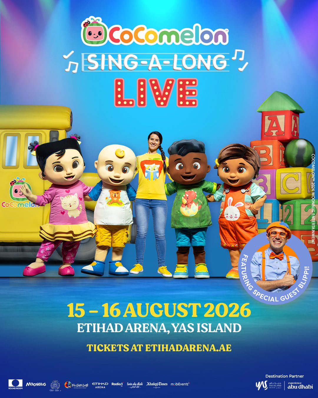 Cocomelon Sing-A-Long Live, Etihad Arena, Yas Island